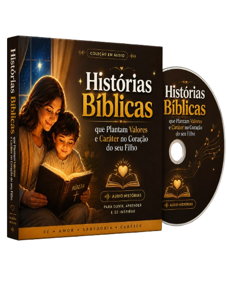 Mockup do produto Histórias Bíblicas em áudio